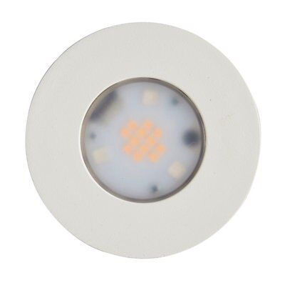 Veezio White Non-adjustable LED RGB & warm white Downlight 7W IP65