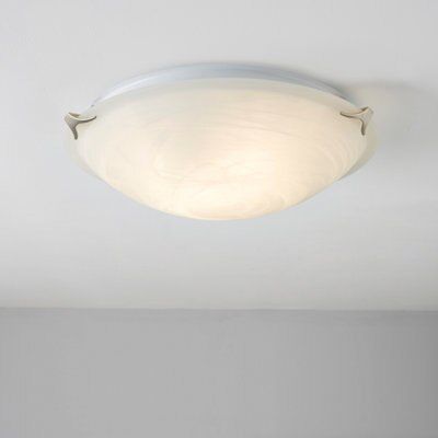 Vega Nickel effect 2 Lamp Bathroom Ceiling light | DIY at B&Q