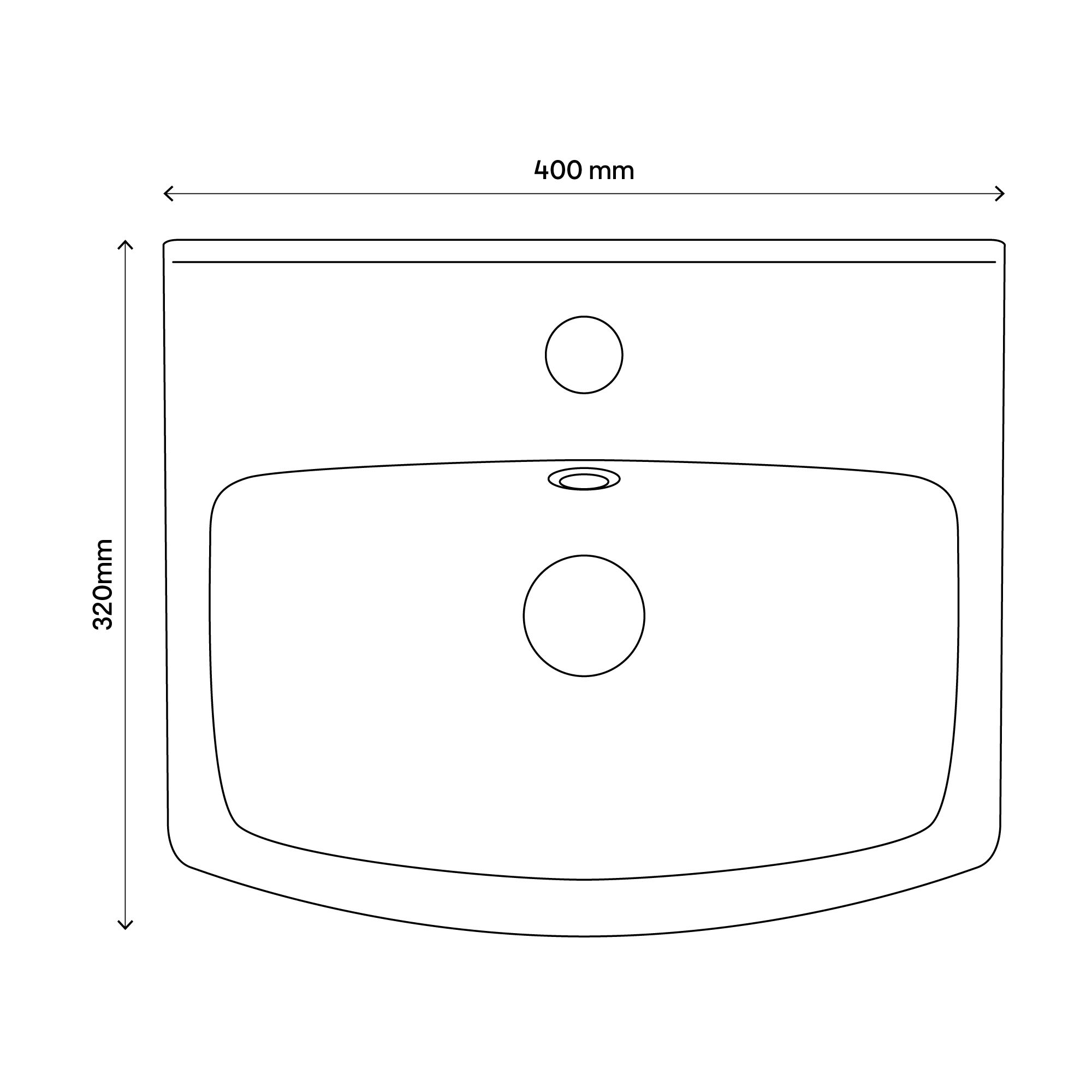 Veleka Gloss White Freestanding Cloakroom vanity unit & basin set (W)400mm (H)880mm