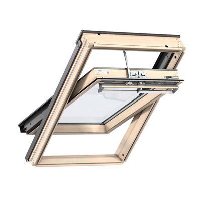 Velux Pine Centre pivot Roof window, (H)1180mm (W)1140mm