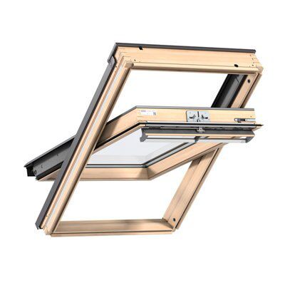 Velux Pine Centre pivot Roof window, (H)1400mm (W)940mm