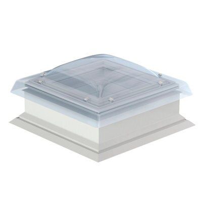 Velux Un-plasticised polyvinyl chloride (uPVC) Fixed Flat roof window, (H)980mm (W)980mm