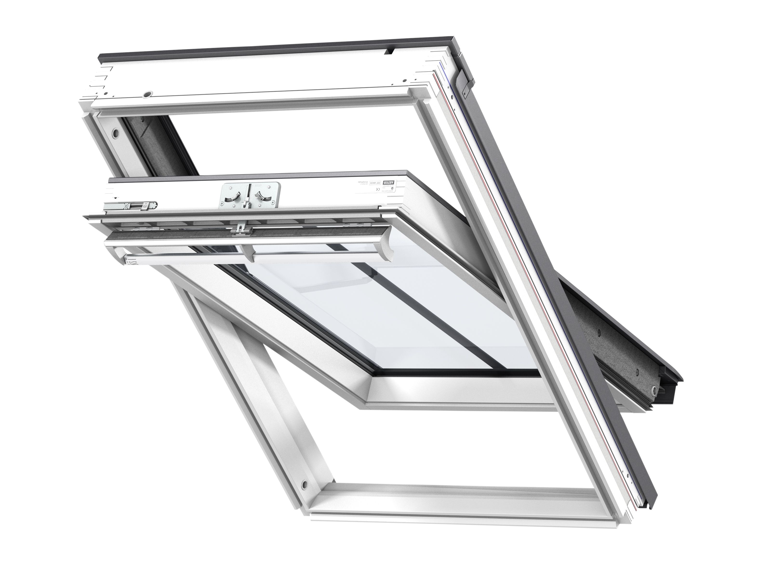 Velux White Aluminium Centre pivot Roof window, (H)1140mm (W)1180mm