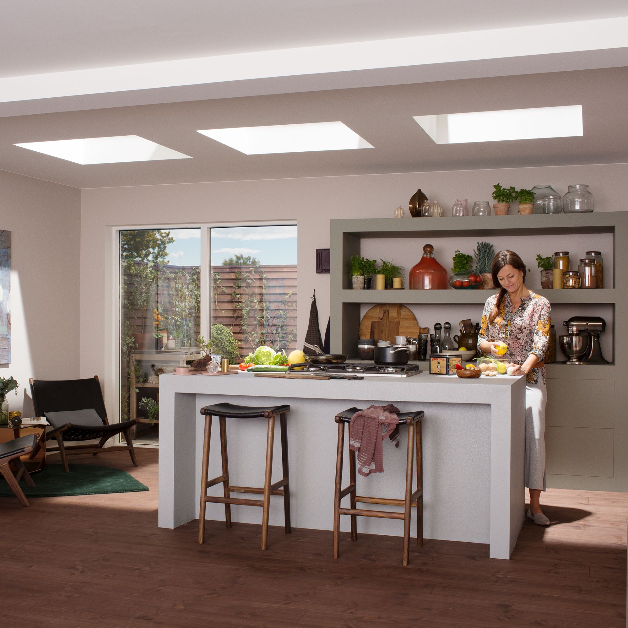 Velux White Polyvinyl chloride (PVC) Roof window, (H)1200mm (W)900mm