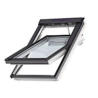 Velux White Timber Centre pivot Roof window, (H)1340mm (W)980mm