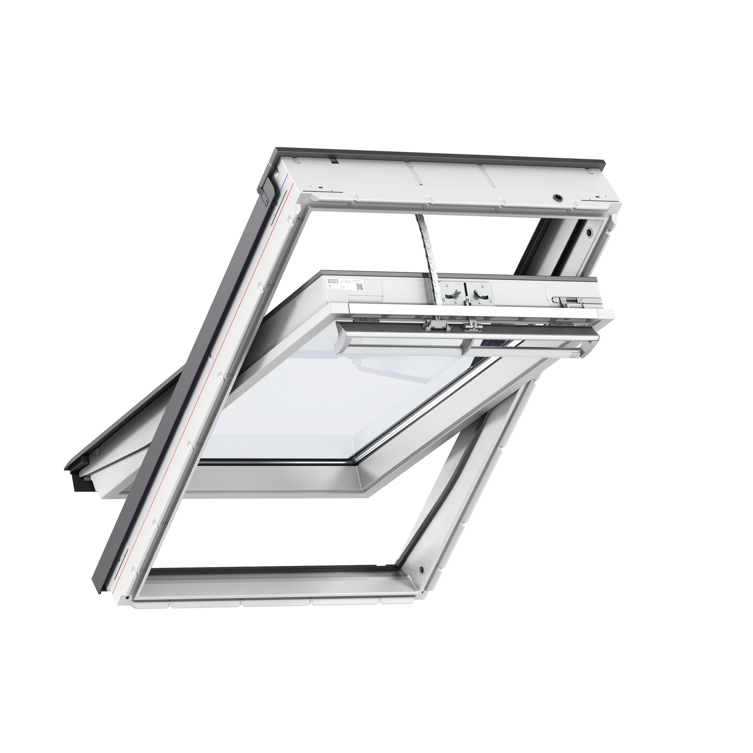 VELUX White Timber Centre pivot Roof window (H)1400mm (W)1340mm | DIY ...