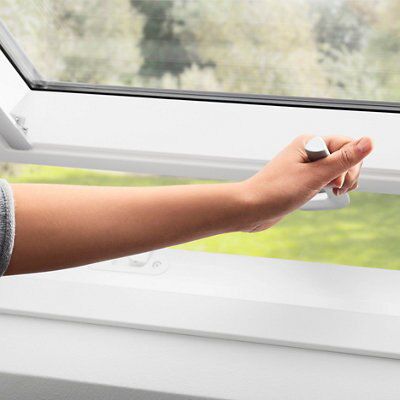 Velux White Timber Top hung Roof window, (H)1400mm (W)1340mm