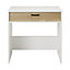 Venton Matt white 1 drawer Desk (H)733mm (W)745mm