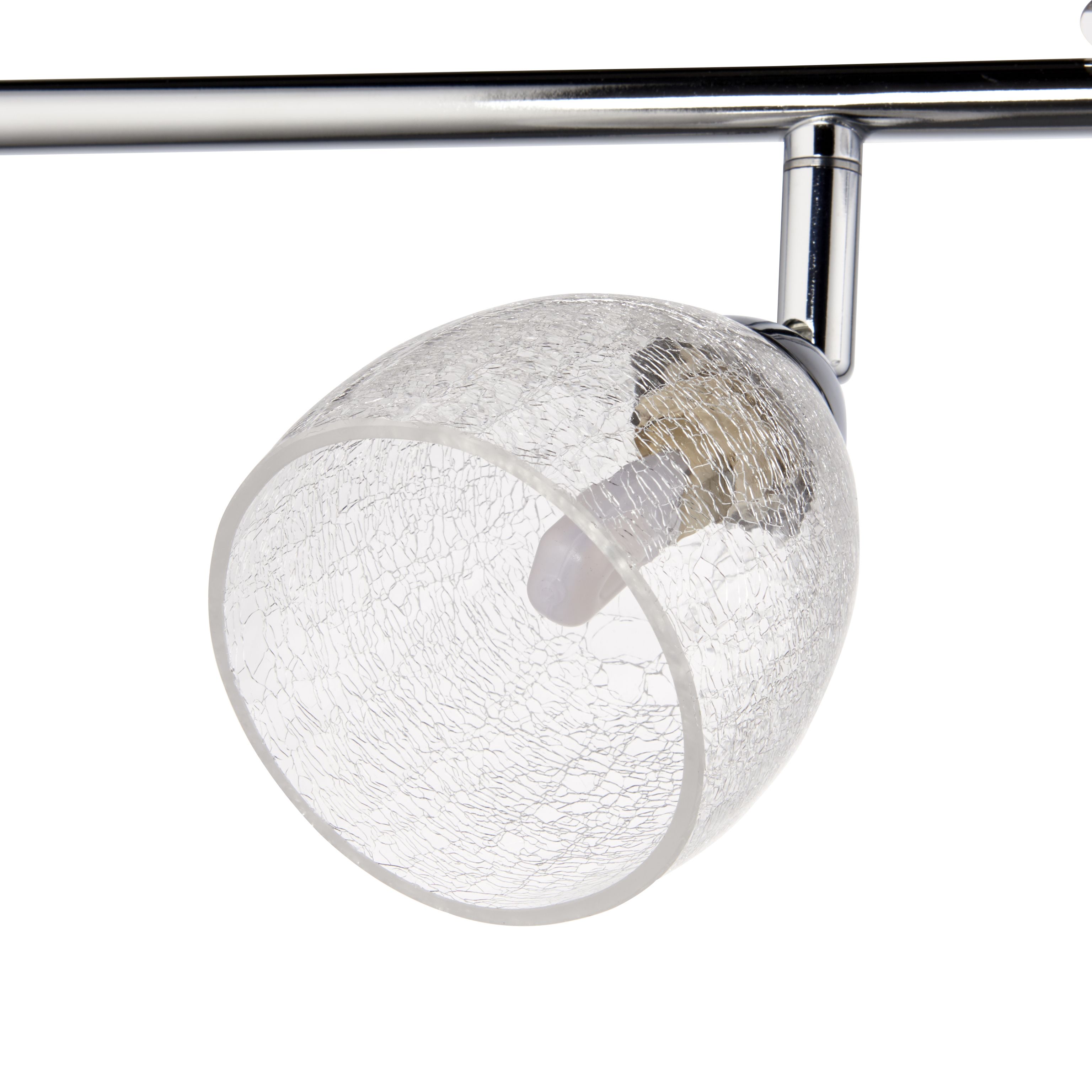 Vermont Chrome effect 4 Light Spotlight bar