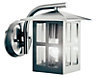 Vermont Stainless steel effect Mains-powered Outdoor Wall light