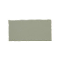 Vernisse Green Gloss Ceramic Wall Tile Sample