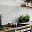 Vernisse Light grey Gloss Ceramic Wall Tile Sample