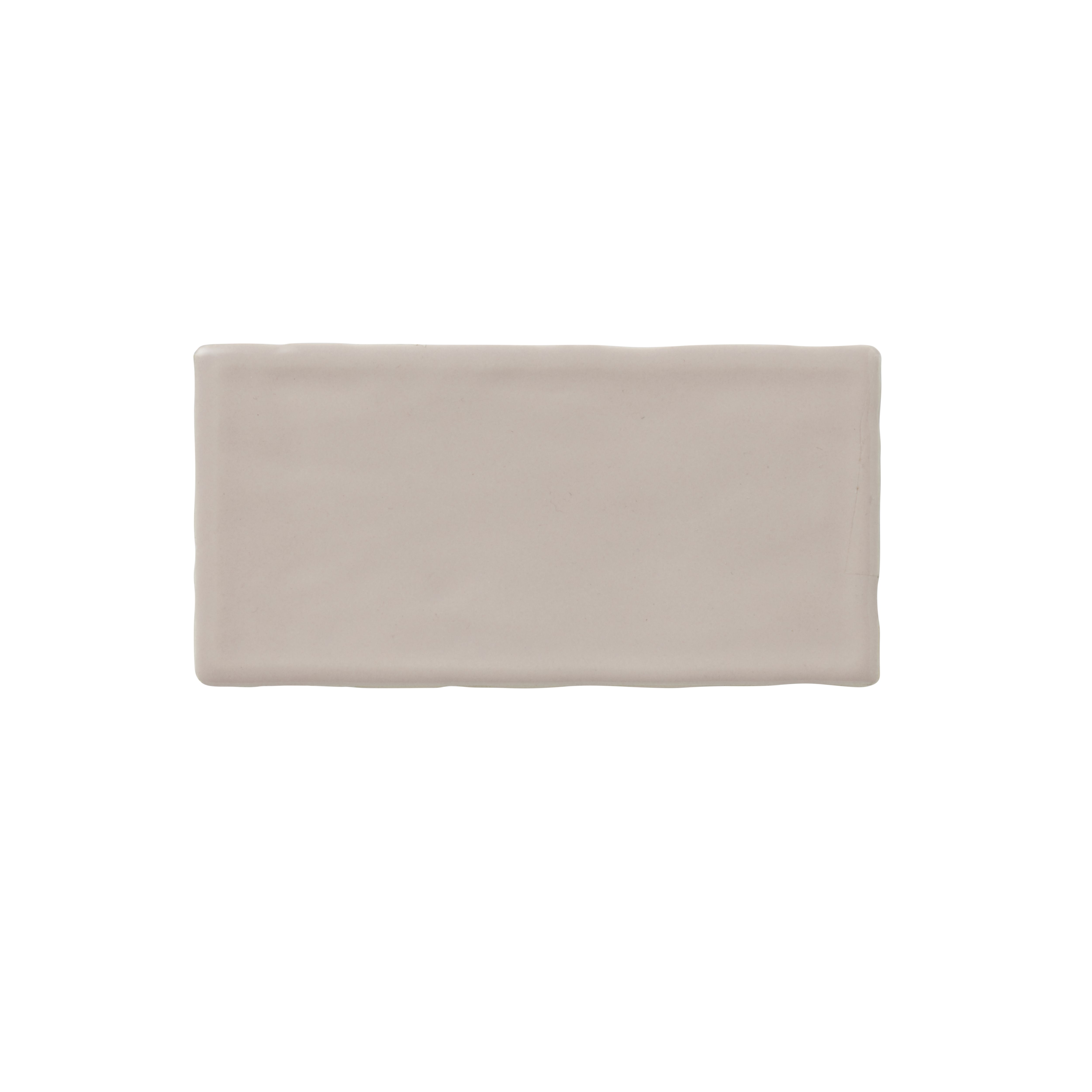 Vernisse Mauve chalk Gloss Plain Ceramic Wall Tile