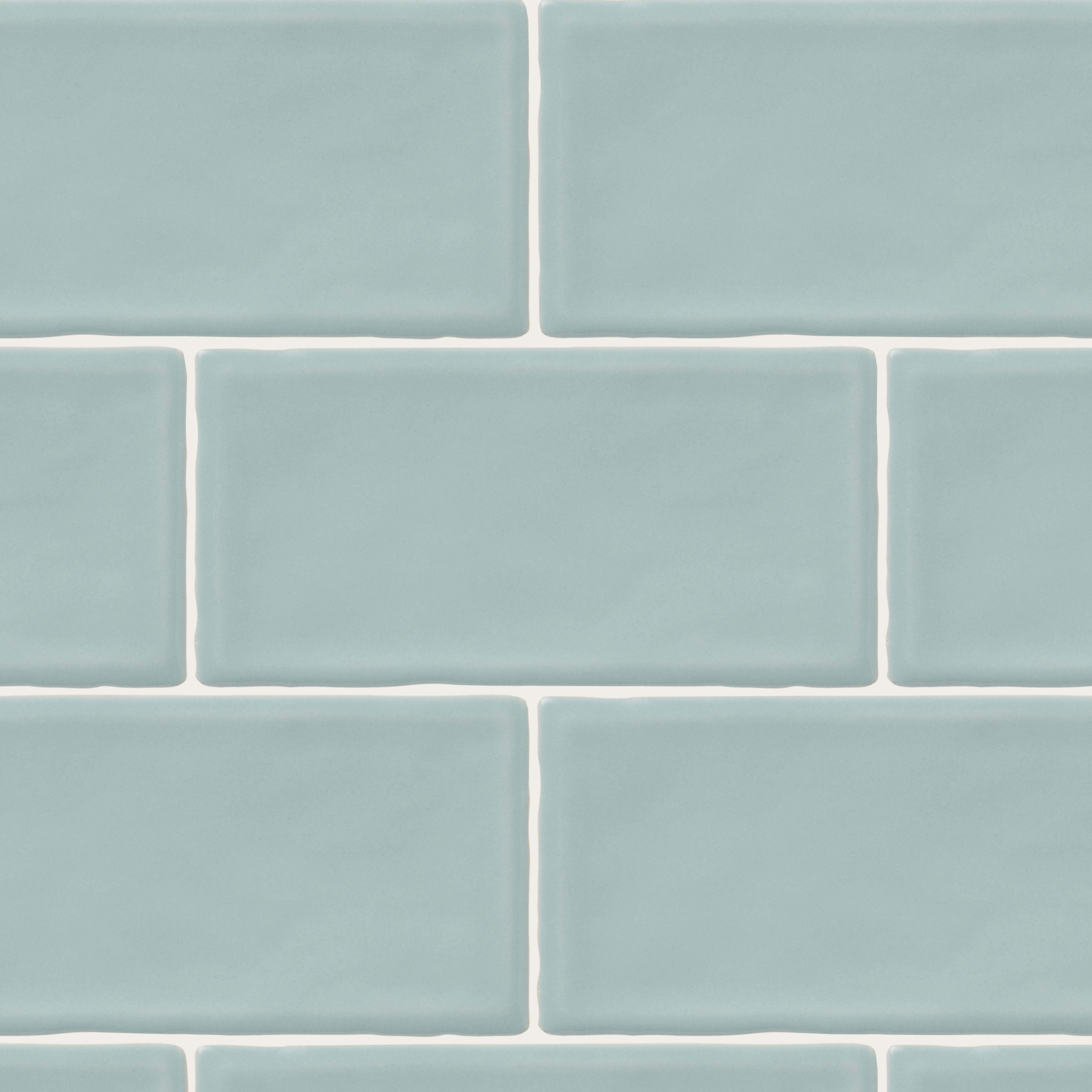 Vernisse Misty blue Gloss Plain Ceramic Indoor Wall Tile - 3
