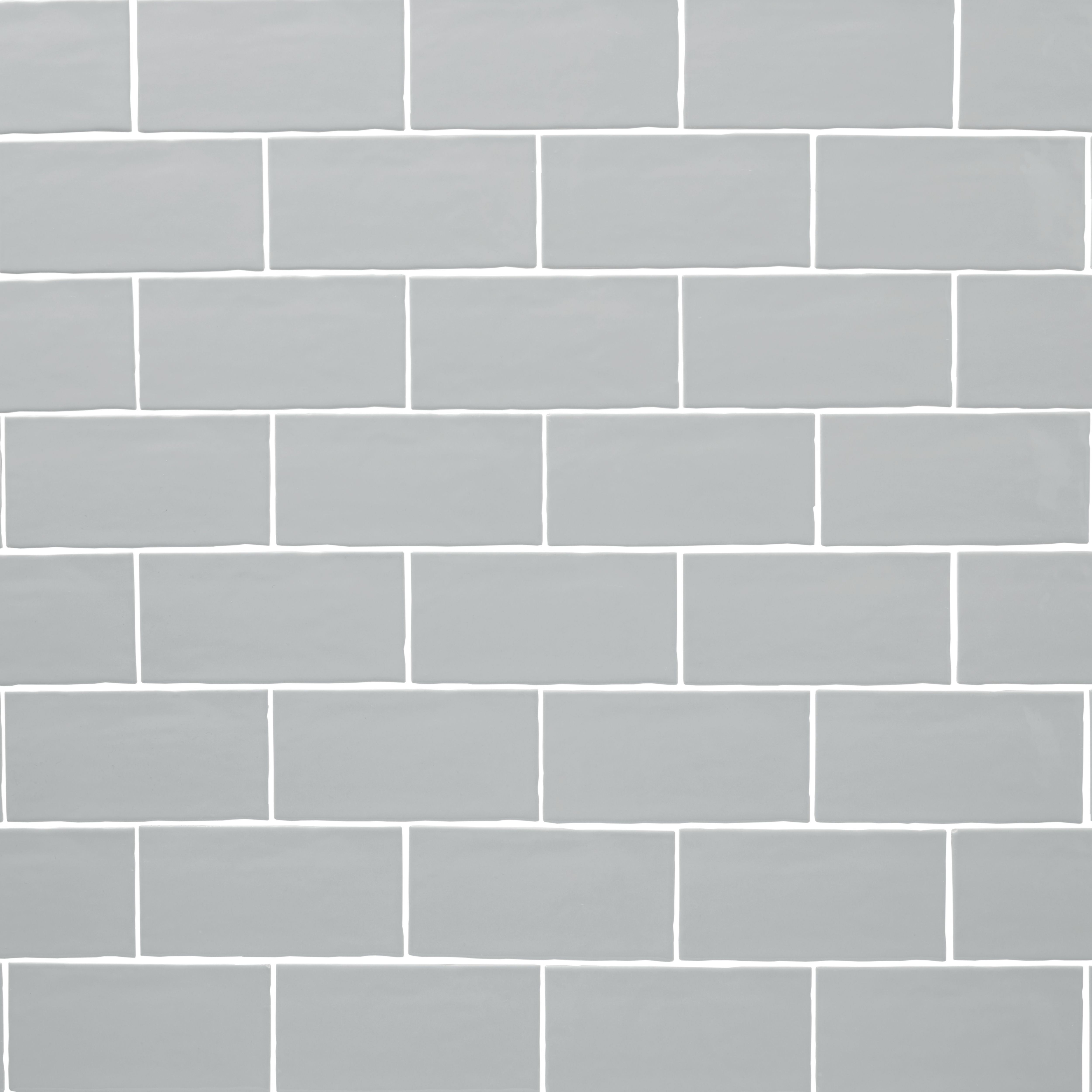 Vernisse Nimbus cloud Plain Ceramic Wall tile - 4