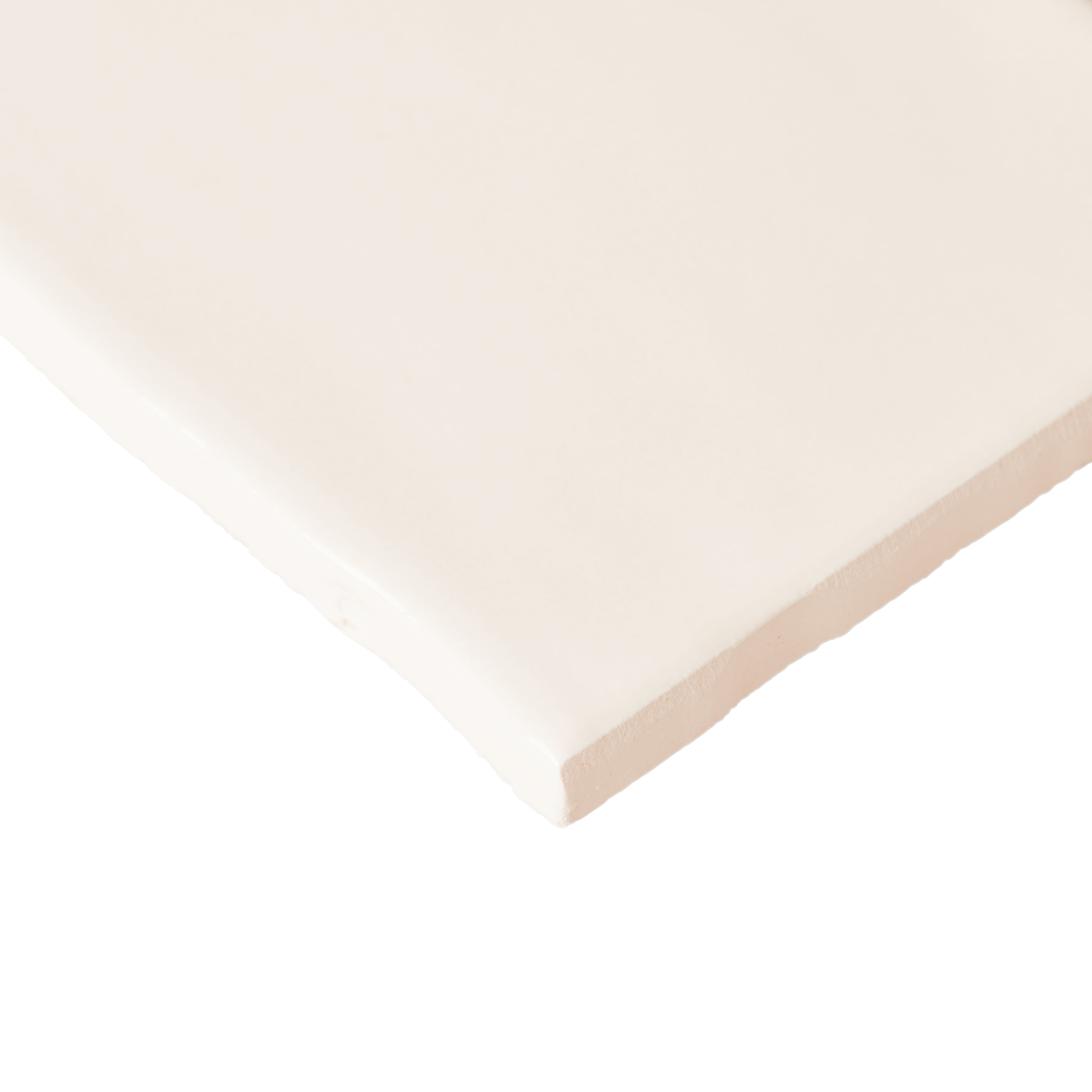 Vernisse Off white Gloss Ceramic Indoor Wall Tile Sample