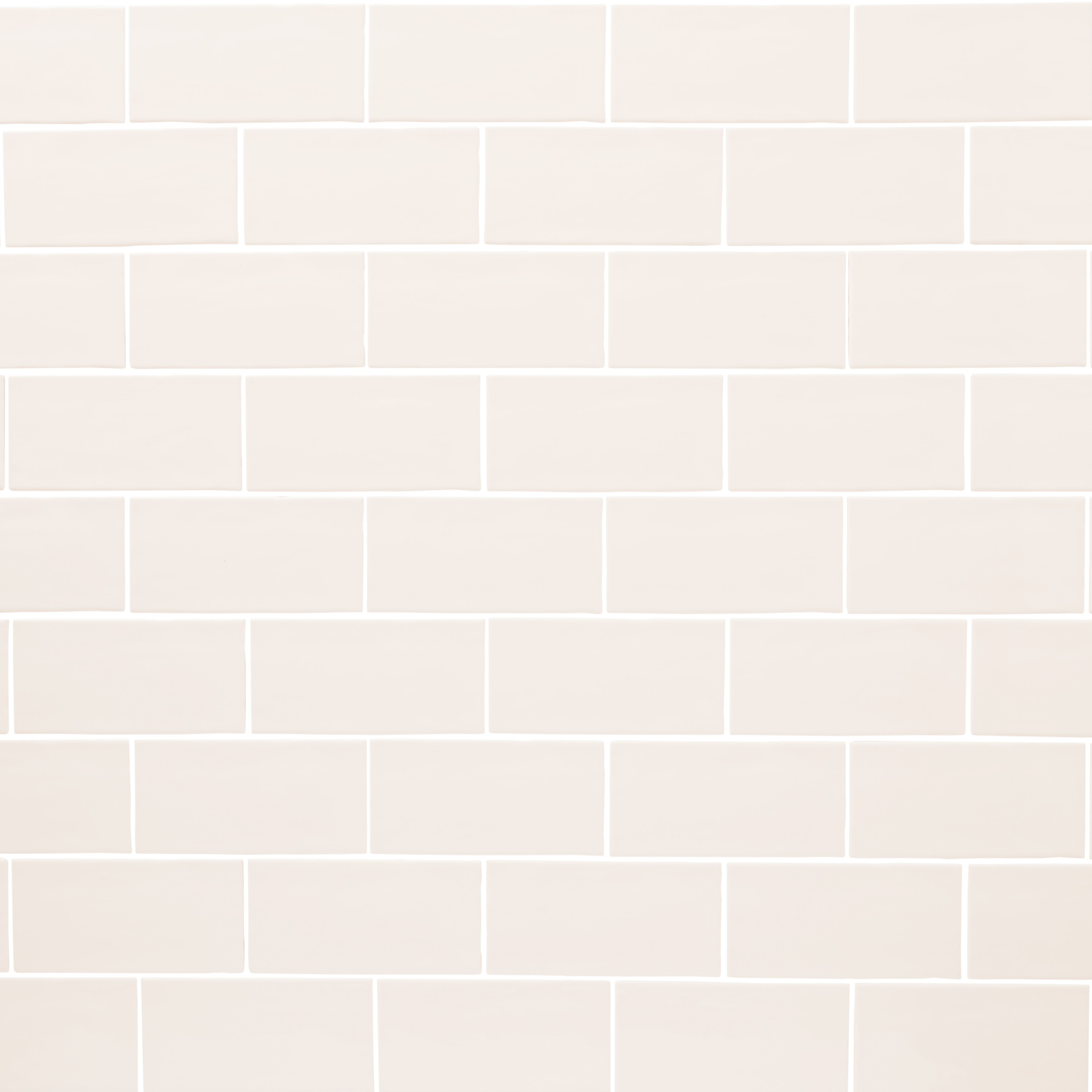 Vernisse Off white Gloss Ceramic Indoor Wall Tile Sample