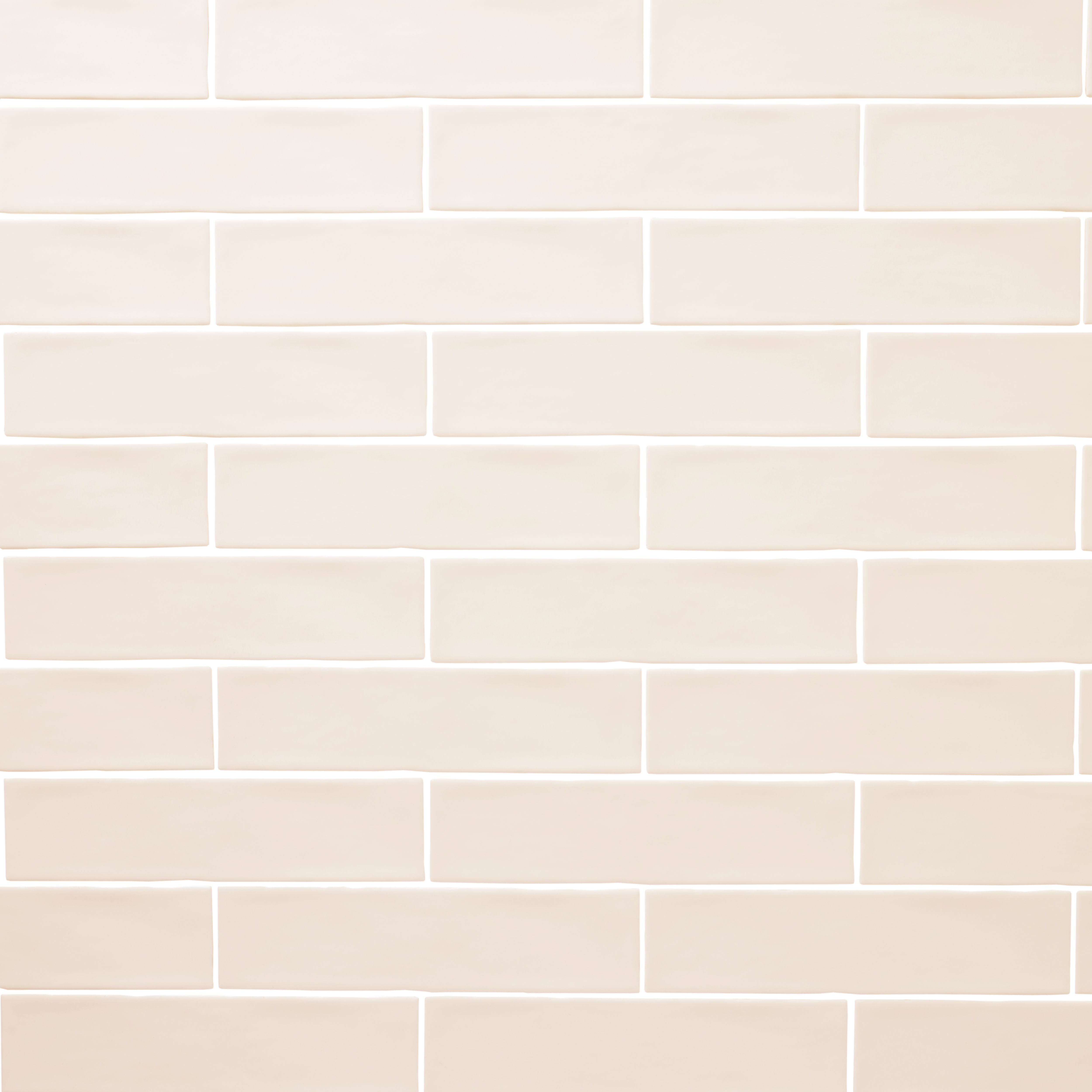 Vernisse Off white Gloss Ceramic Indoor Wall Tile Sample
