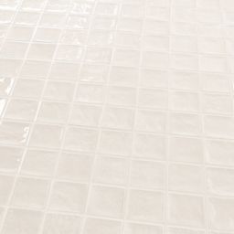 Vernisse Off white Gloss Ceramic Wall Tile, Pack of 84, (L)100mm (W)100mm