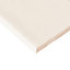 Vernisse Off white Gloss Plain Embossed Ceramic Indoor Wall Tile, Pack of 41, (L)301mm (W)75.4mm