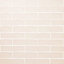 Vernisse Off white Gloss Plain Embossed Ceramic Indoor Wall Tile, Pack of 41, (L)301mm (W)75.4mm