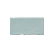 Vernisse Rectangular Blue Gloss Plain Ceramic Wall Tile Sample