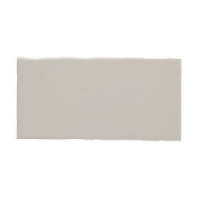Vernisse Rectangular Grey Gloss Ceramic Wall Tile Sample