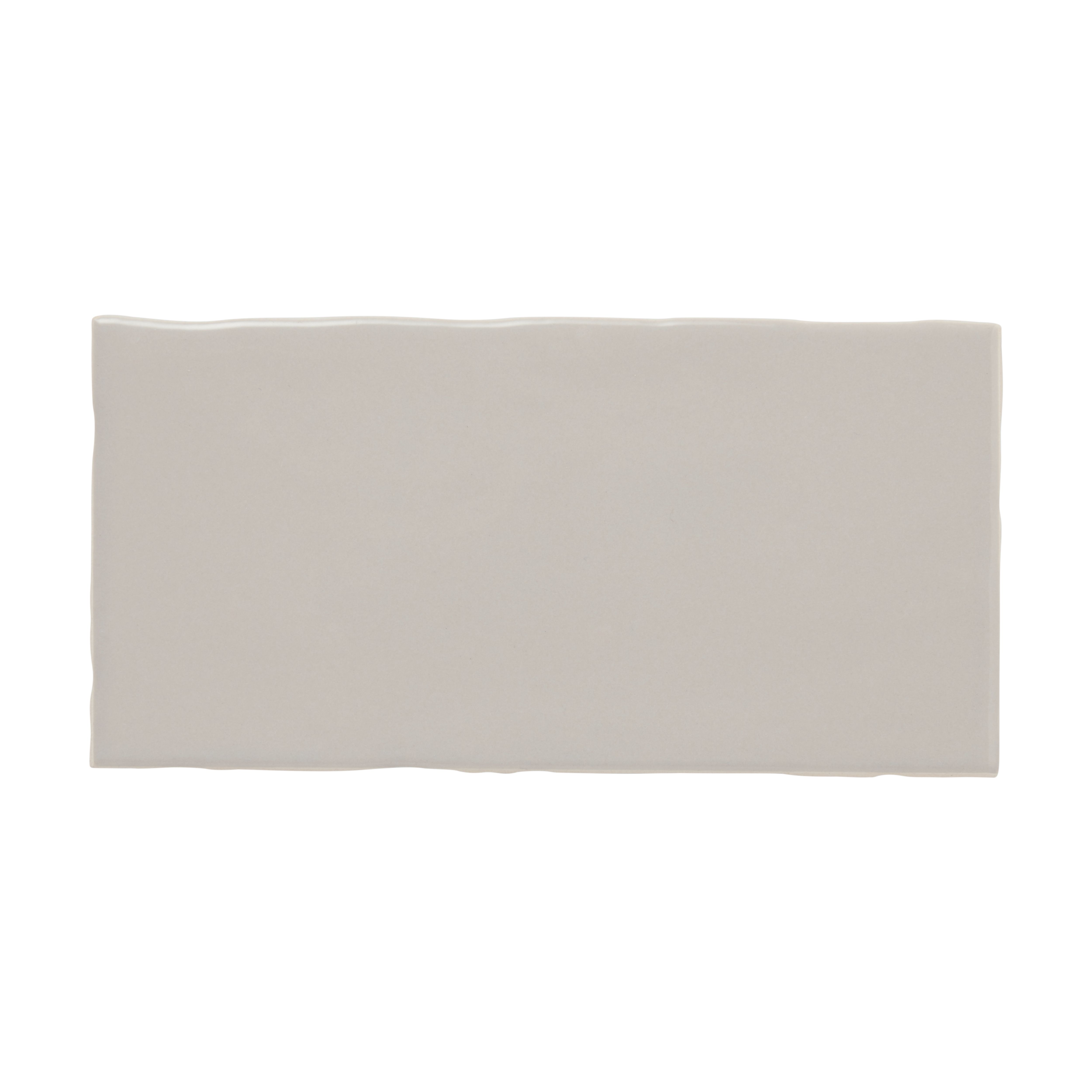 Vernisse Silver grey Gloss Plain Ceramic Indoor Wall tile
