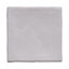Vernisse Silver grey Gloss Plain Ceramic Wall Tile, Pack of 84, (L)100mm (W)100mm