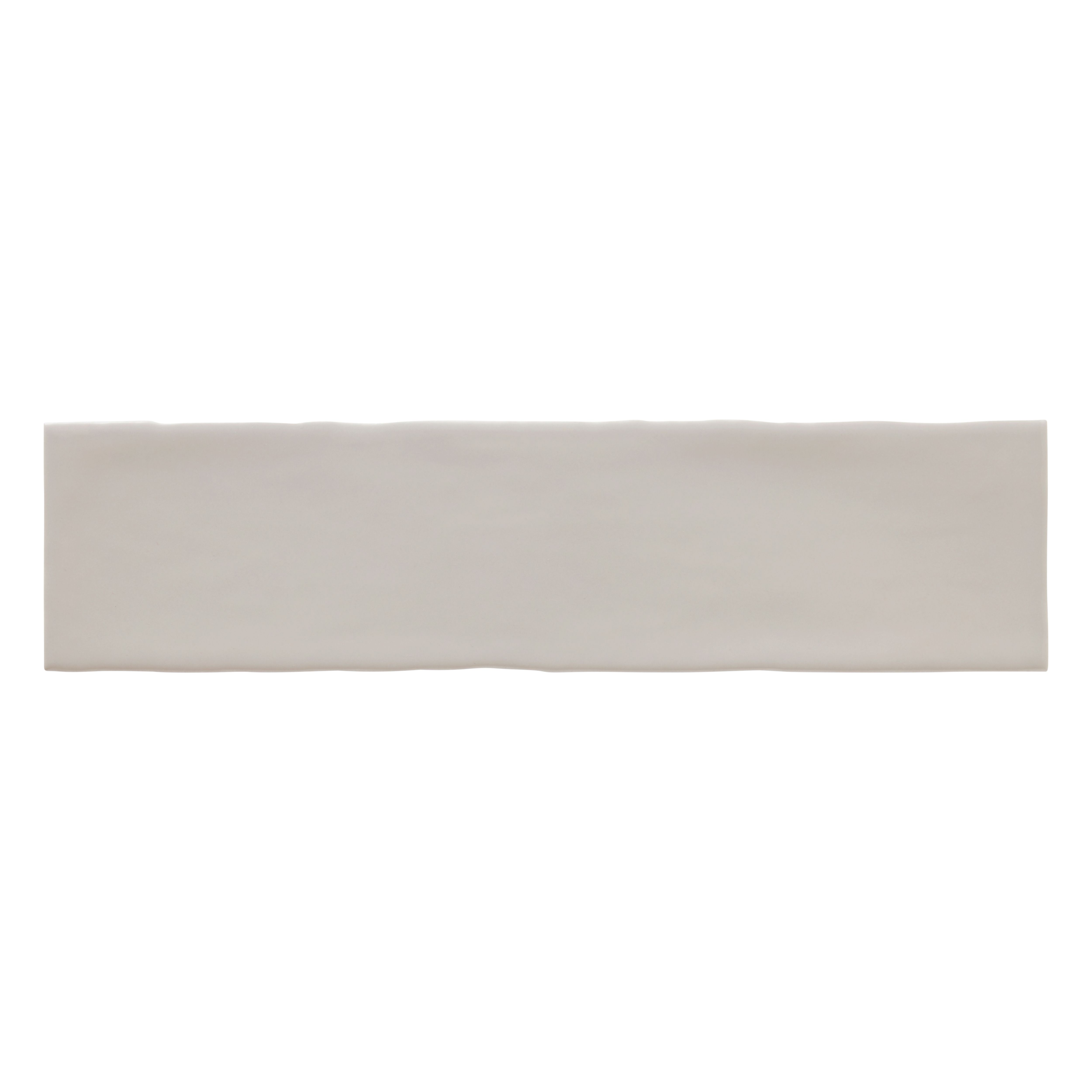 Vernisse Silver grey Gloss Plain Embossed Ceramic Indoor Wall Tile, Pack of 41, (L)301mm (W)75.4mm