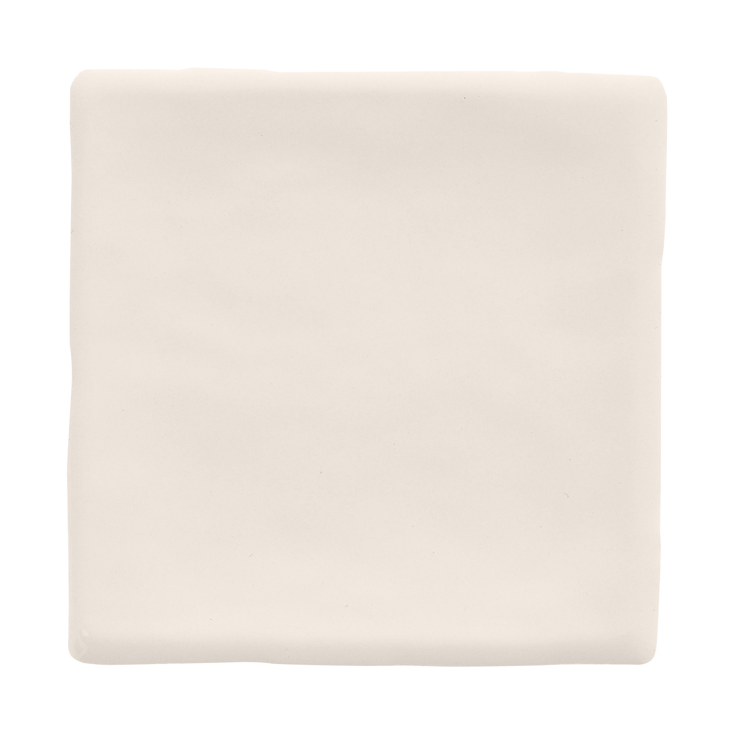 Vernisse Square Off white Gloss Ceramic Wall Tile Sample DIY at B&Q