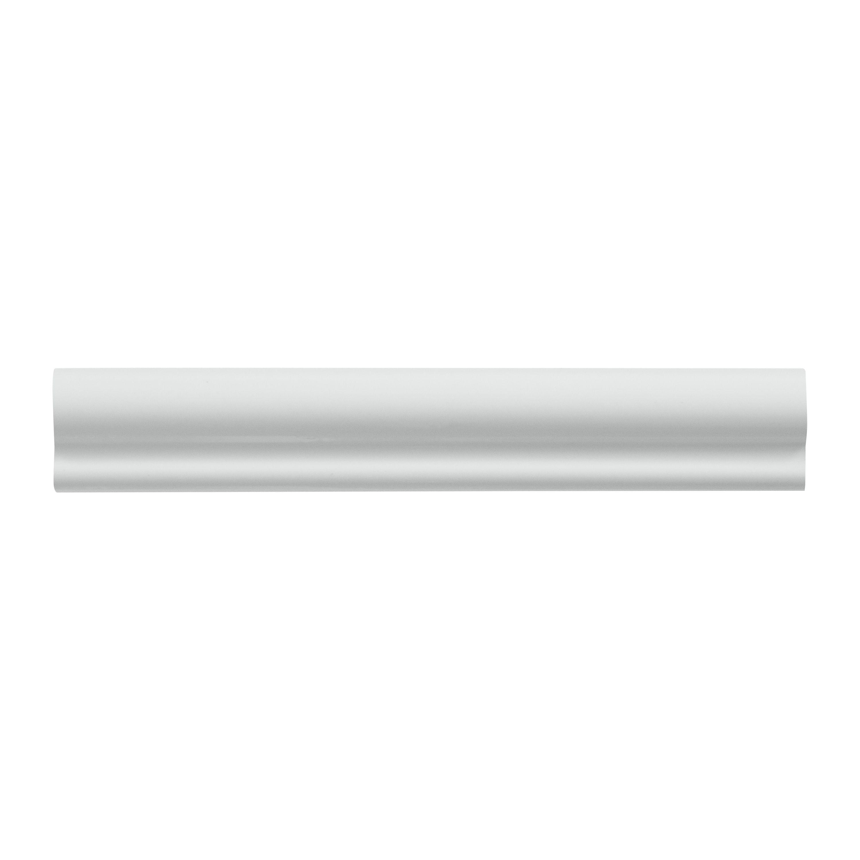 Vernisse White Ceramic Border tile, (L)300mm (W)50mm