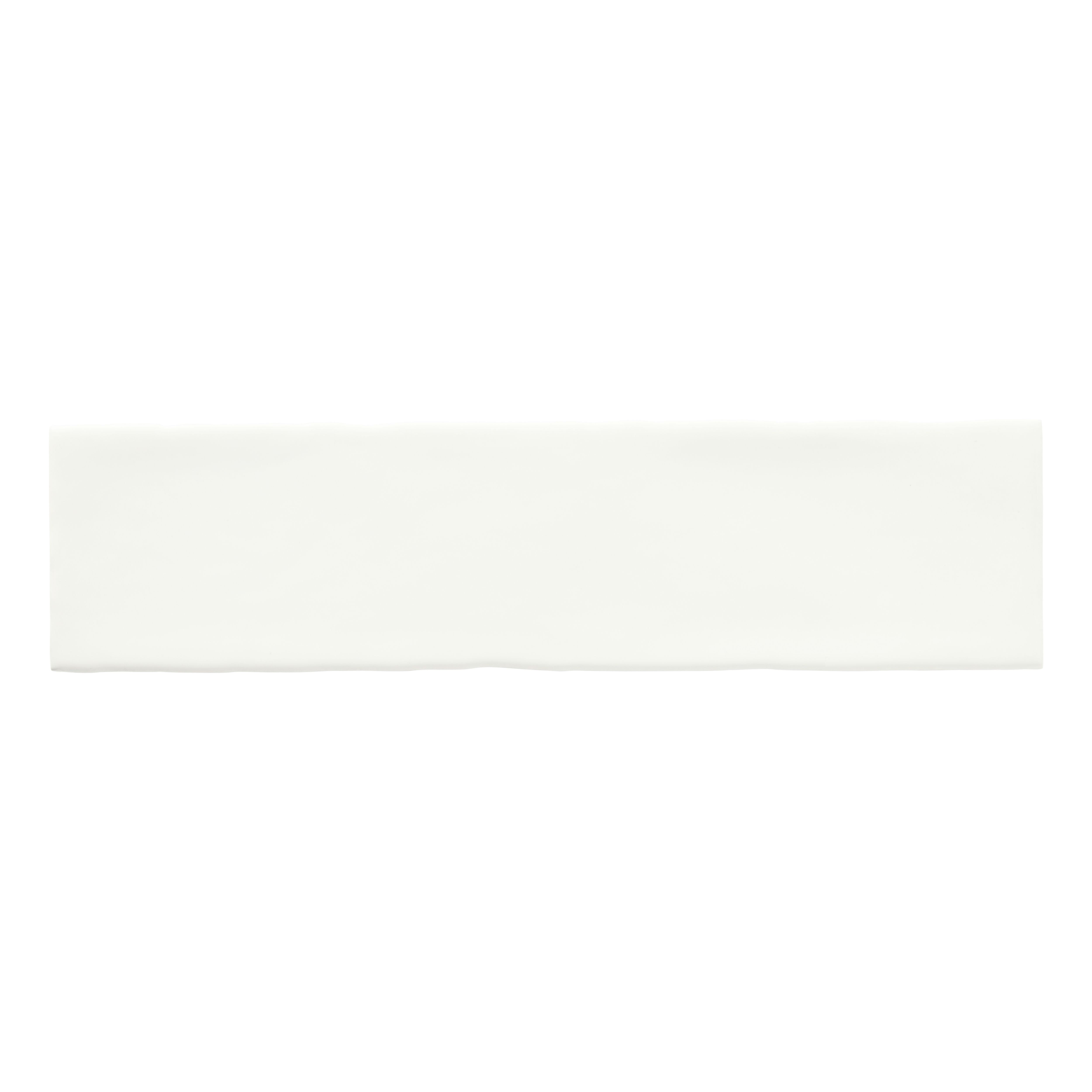 Vernisse White Plain Ceramic Wall Tile Sample