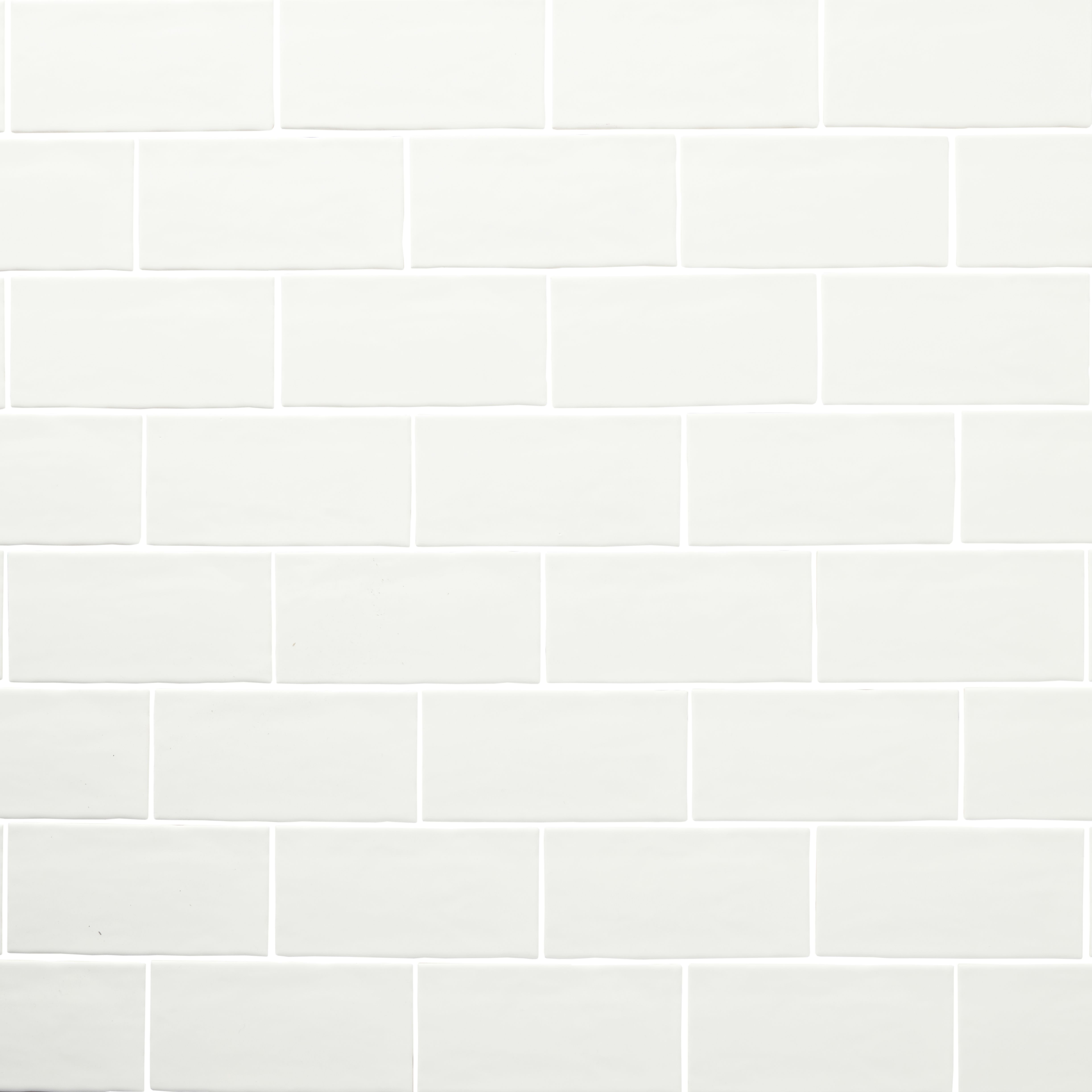 Vernisse White Gloss Plain Ceramic Indoor Wall tile - 4