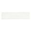 Vernisse White Gloss Plain Embossed Ceramic Indoor Wall Tile, Pack of 41, (L)301mm (W)75.4mm