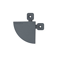 Versoflor Graphite Grey Tile corner (L)85mm (T)15mm, Pack of 4