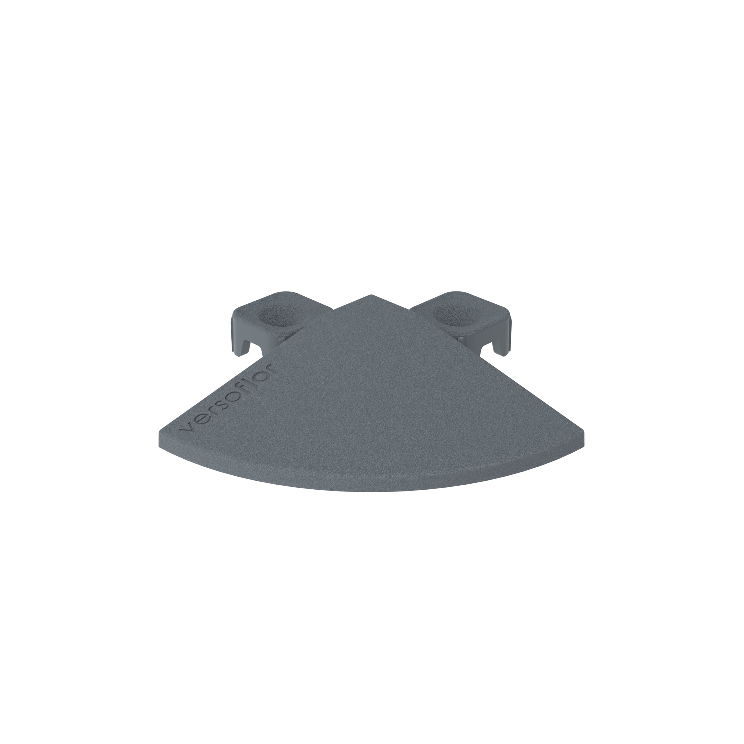 Versoflor Graphite Grey Tile corner (L)85mm (T)15mm, Pack of 4