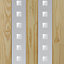 Vertical 2 panel Frosted Glazed Internal Door, (H)1981mm (W)686mm (T)35mm