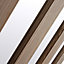 Vertical 3 panel Frosted Glazed Oak veneer LH & RH Internal Door, (H)1981mm (W)686mm (T)35mm