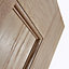 Vertical 3 panel Unglazed Contemporary White oak veneer Internal Door, (H)1981mm (W)838mm (T)35mm