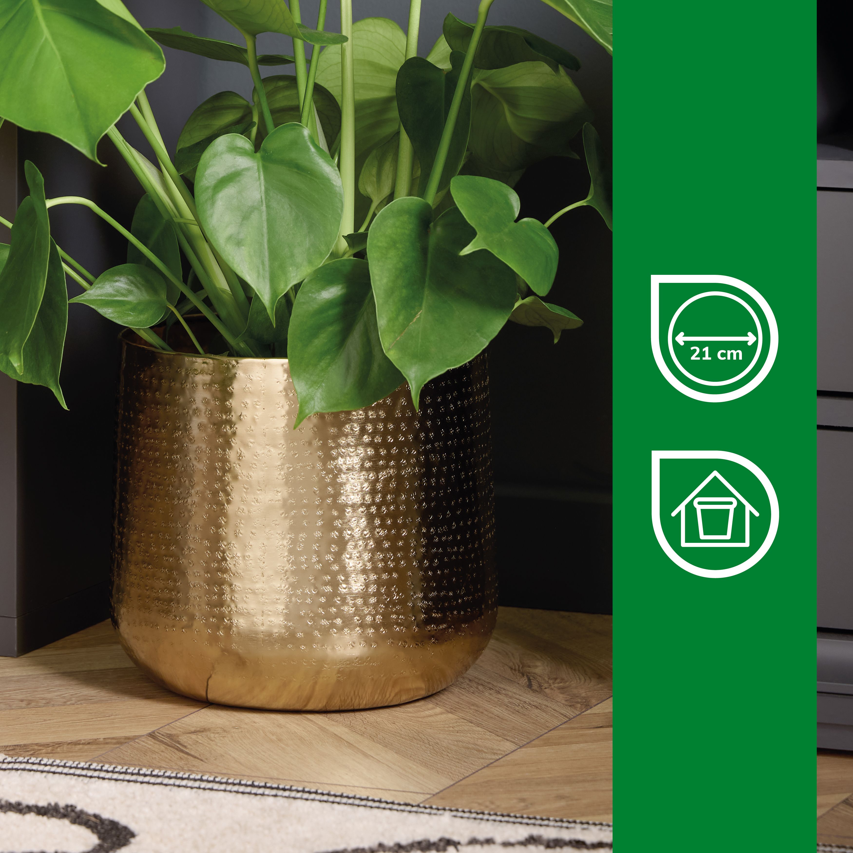 金色プランターとスタンドのセット　zara  GOLD PLANTER | Zara Home United States of America