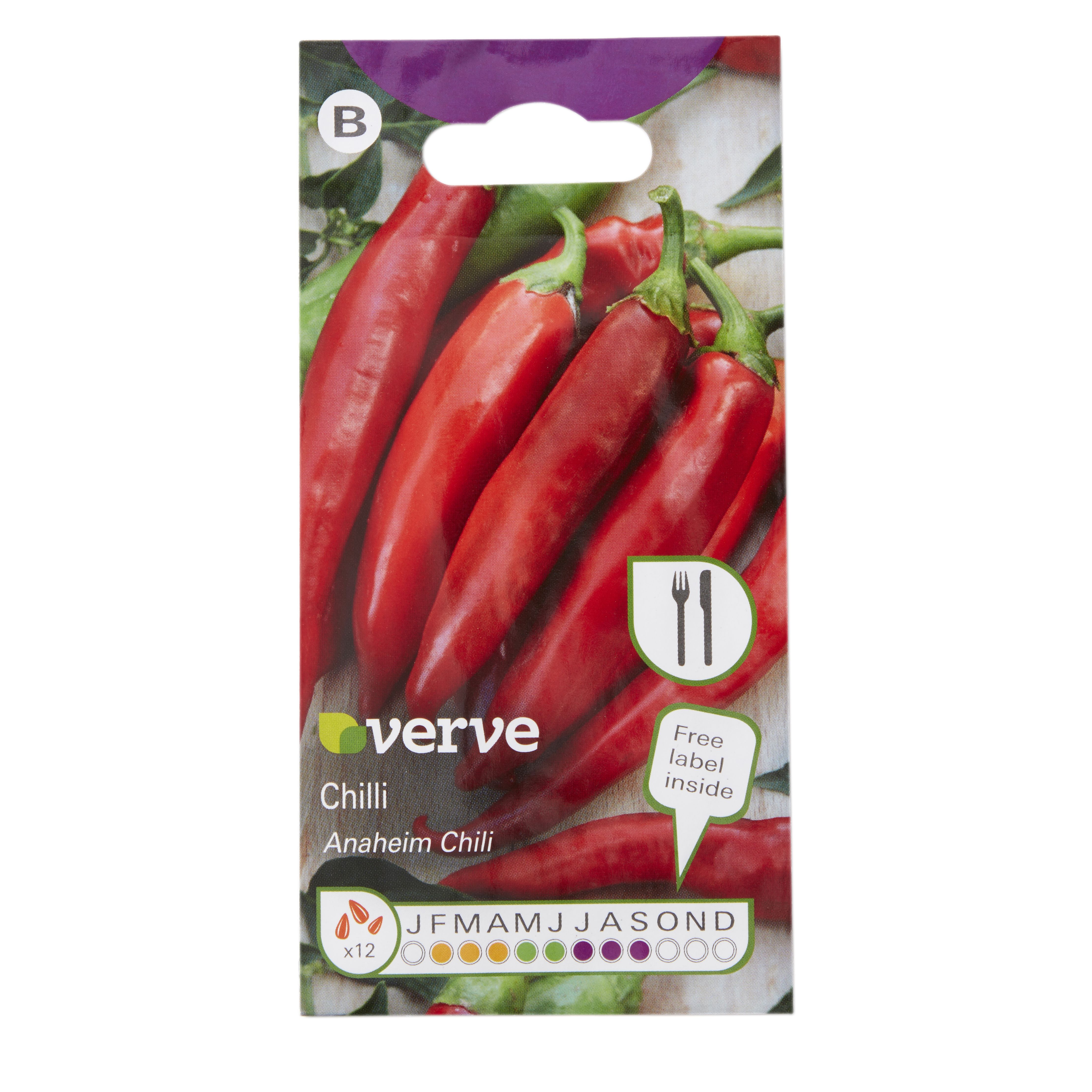 Verve 'Anaheim chilli' Vegetable Seeds