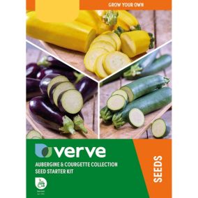 Verve Aubergine & courgette Vegetable bulbs & seeds kit