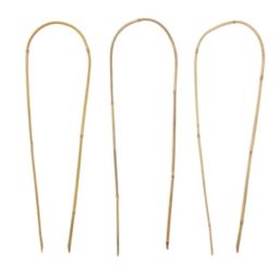 Verve Bamboo Hoop Plant support 60cm, Pack of 3