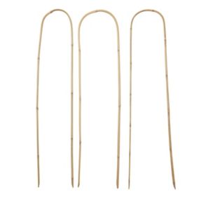 Verve Bamboo Hoop Plant support (L)120cm, Pack of 3