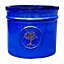 Verve Barcău Blue Ceramic Round Plant pot (Dia)38cm