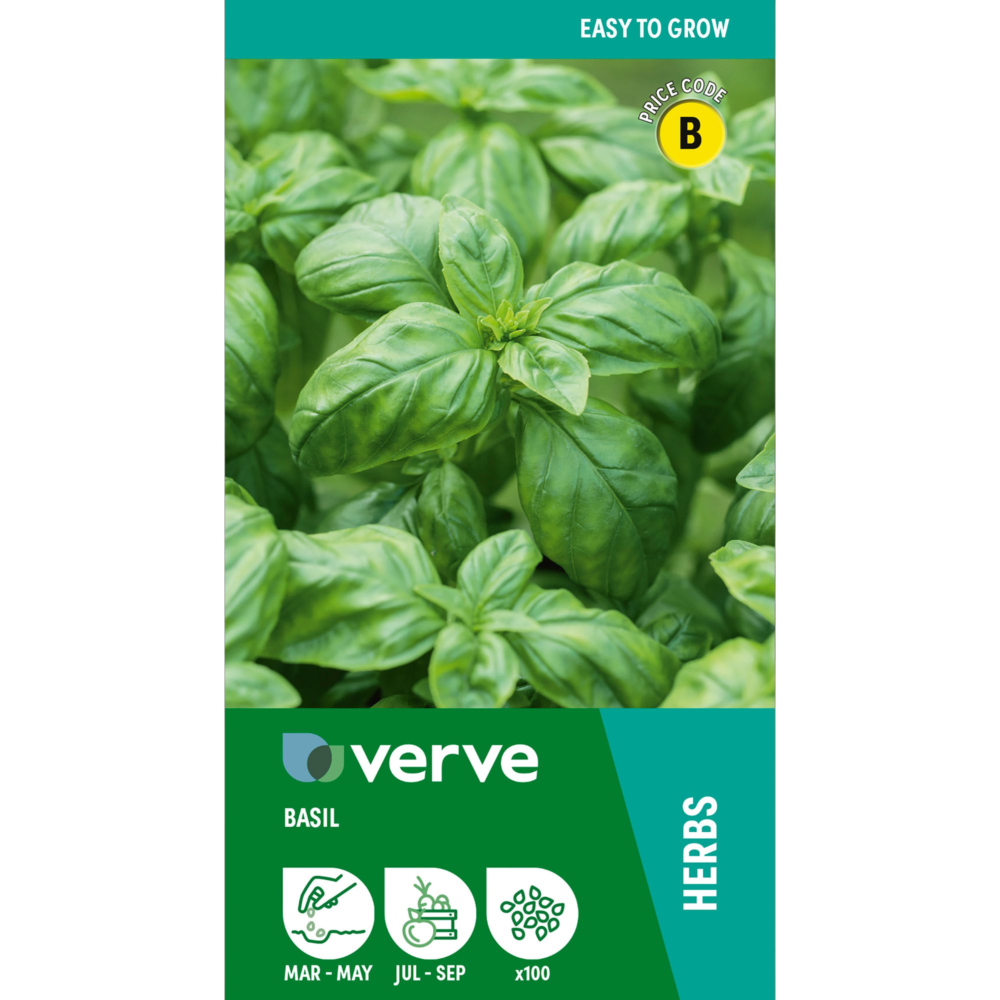 Buy Verve Basil Herb Seeds at B&Q