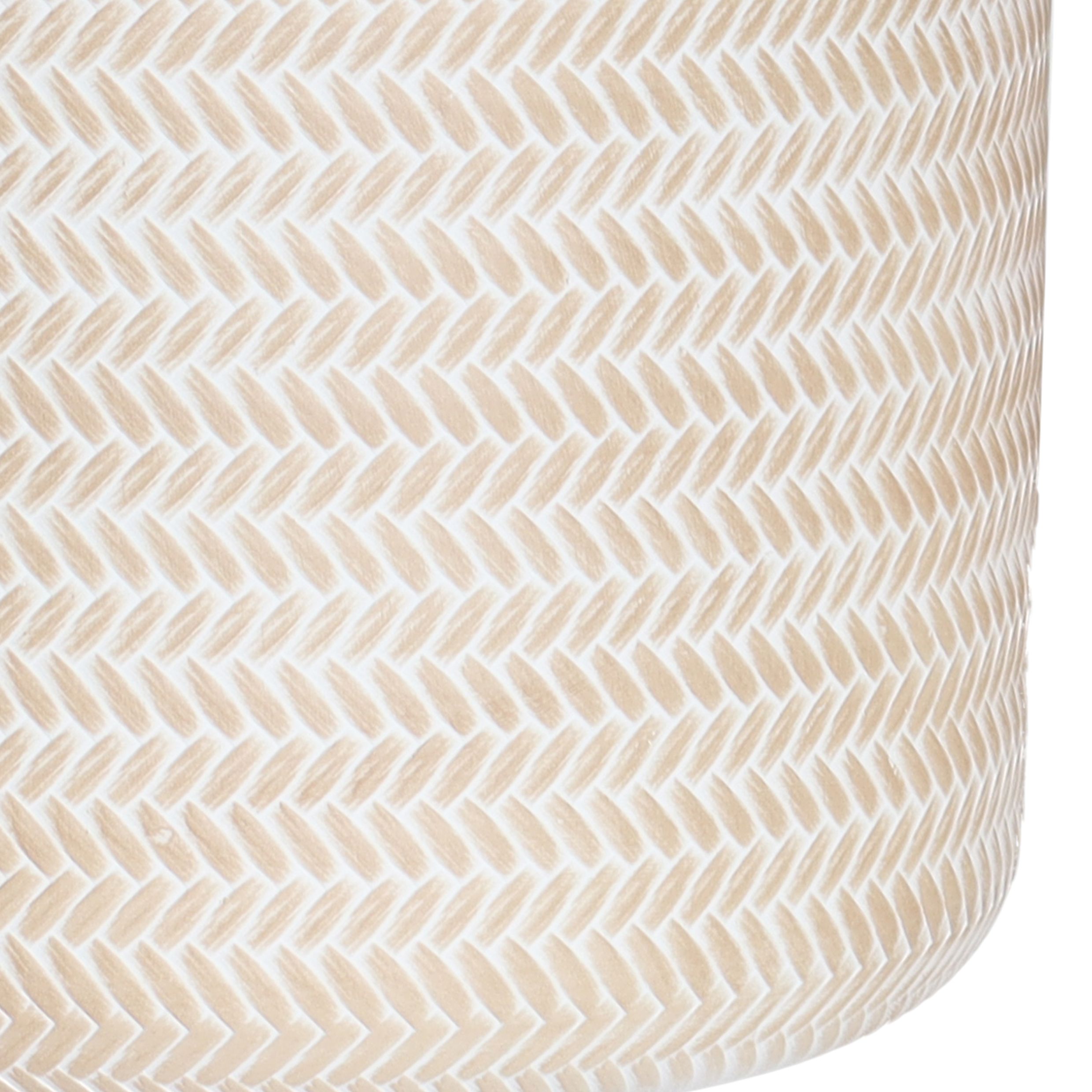 Verve Beige Rattan effect Fibreclay Plant pot (Dia) 36cm, (H)34.5cm