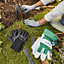Verve Black, green & grey Gardening gloves Large, Pack of 3
