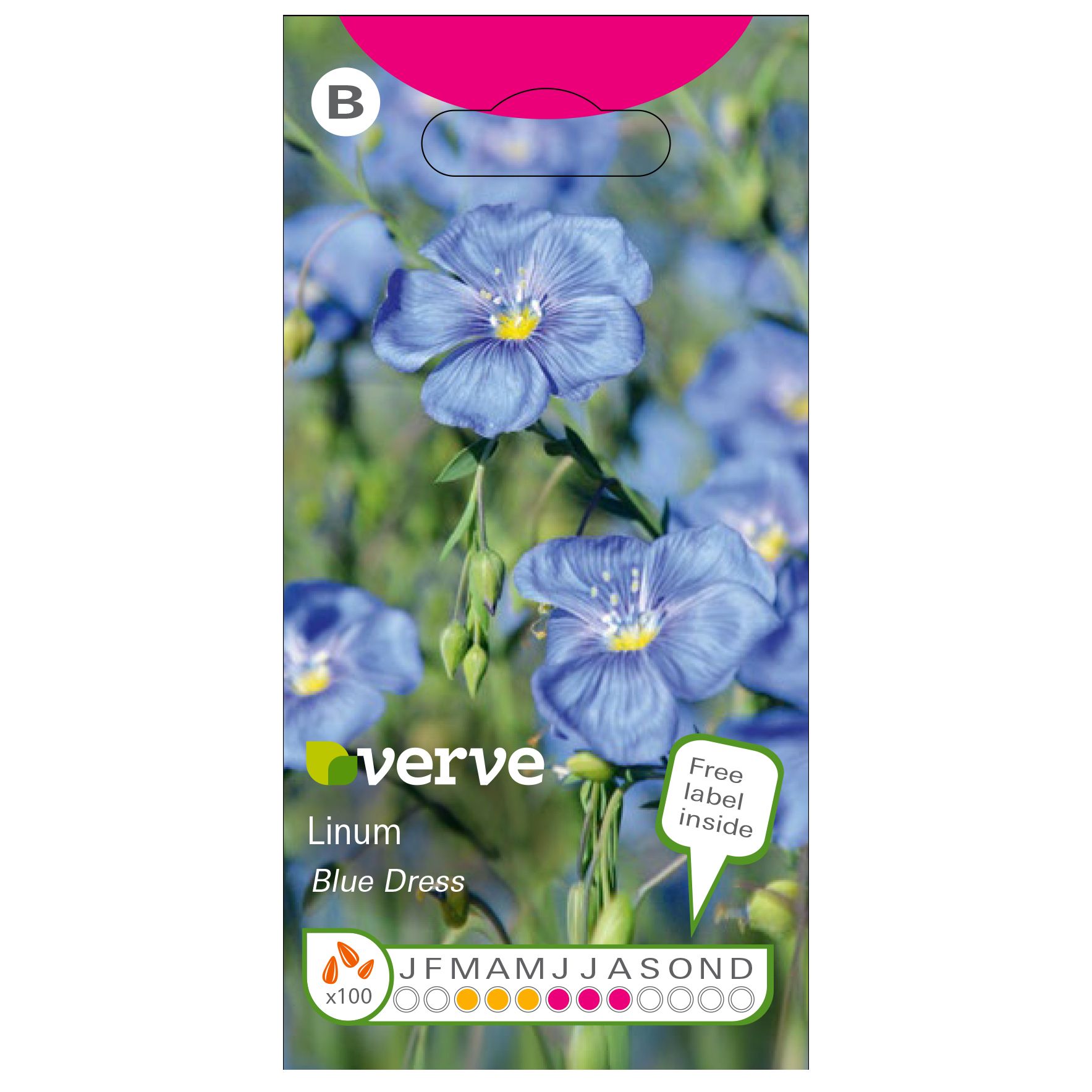 Verve Blue dress Linum Seeds